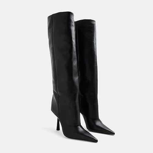 Vertundy Women's Fold Over Boots Shoes