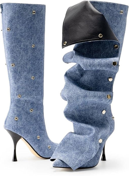 Stiletto Knee High Boots Shoes